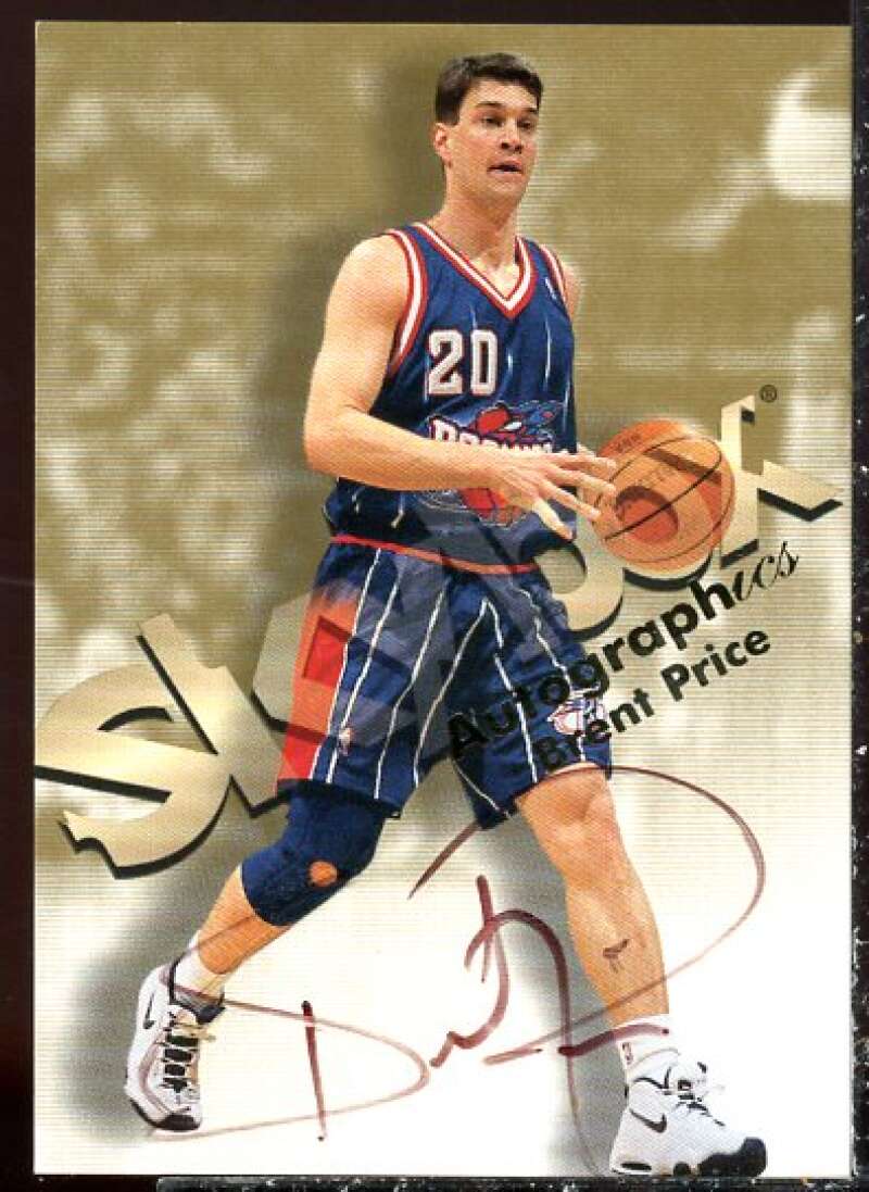 Brent Price Card 1998-99 SkyBox Premium Autographics #99  Image 1