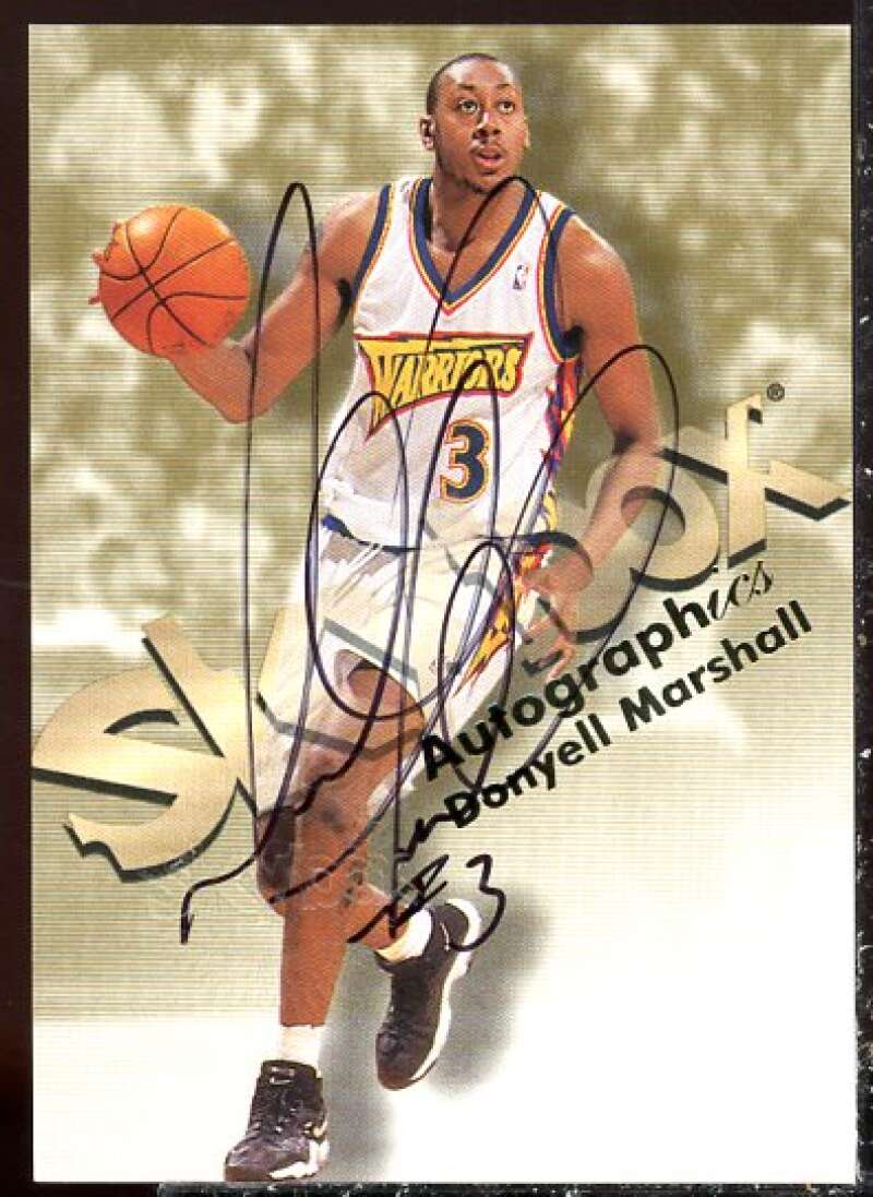 Donyell Marshall Card 1998-99 SkyBox Premium Autographics #79  Image 1