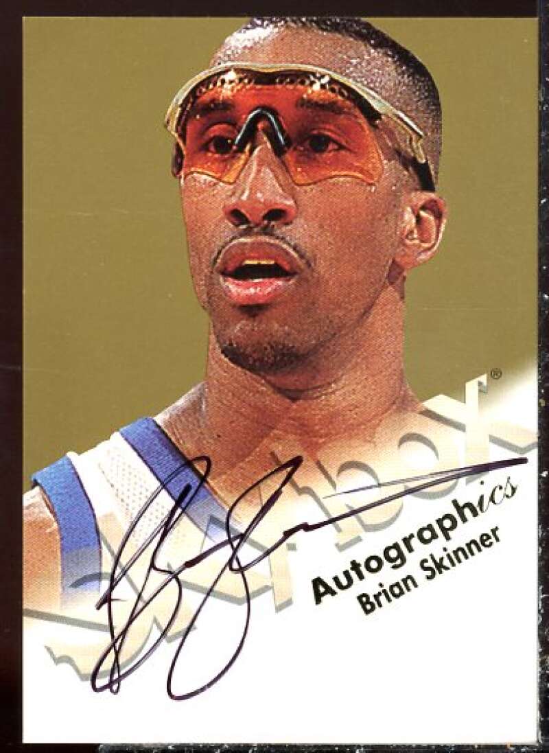 Brian Skinner Card 1998-99 SkyBox Premium Autographics #112  Image 1