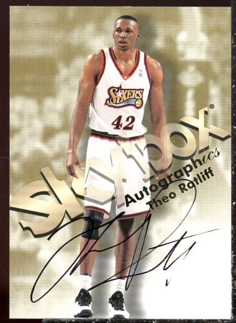 Theo Ratliff Card 1998-99 SkyBox Premium Autographics #100  Image 1