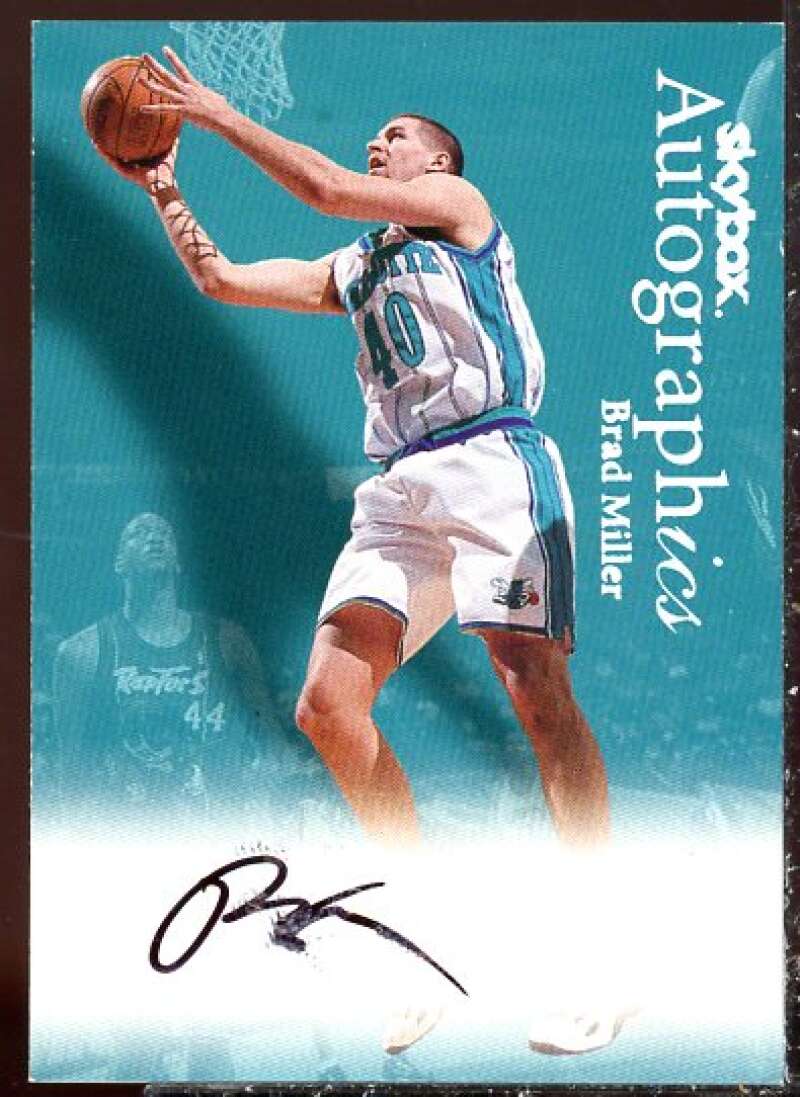 Brad Miller Card 1999-00 SkyBox Premium Autographics #75  Image 1