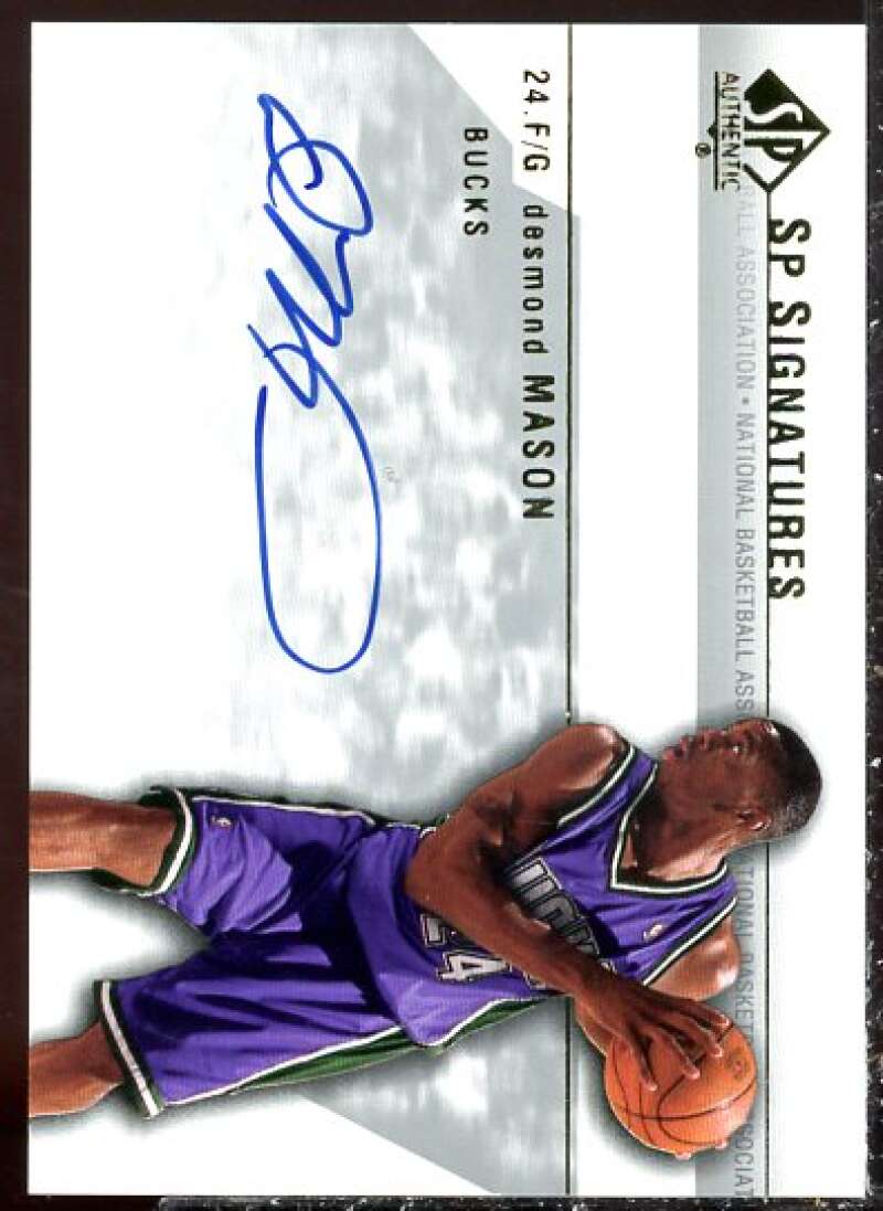 Desmond Mason Card 2004-05 SP Authentic Signatures #DM  Image 1