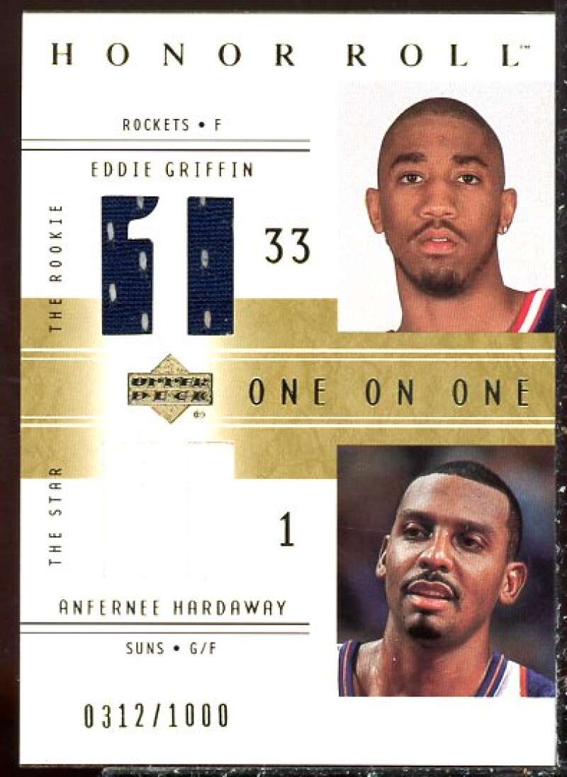 Eddie Griffin JSY RC/Anfernee Hardaway JSY 2001-02 Upper Deck Honor Roll #126  Image 1