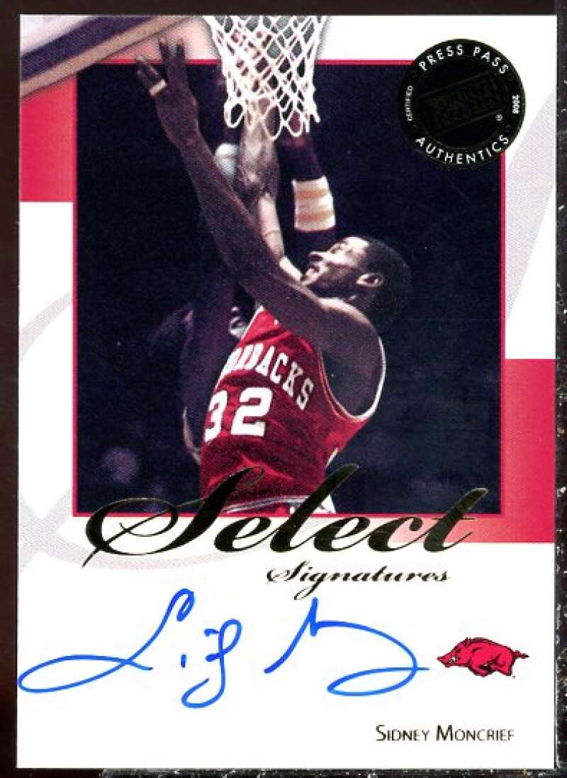 Sidney Moncrief Card 2008-09 Press Pass Legends Select Signatures #SM  Image 1