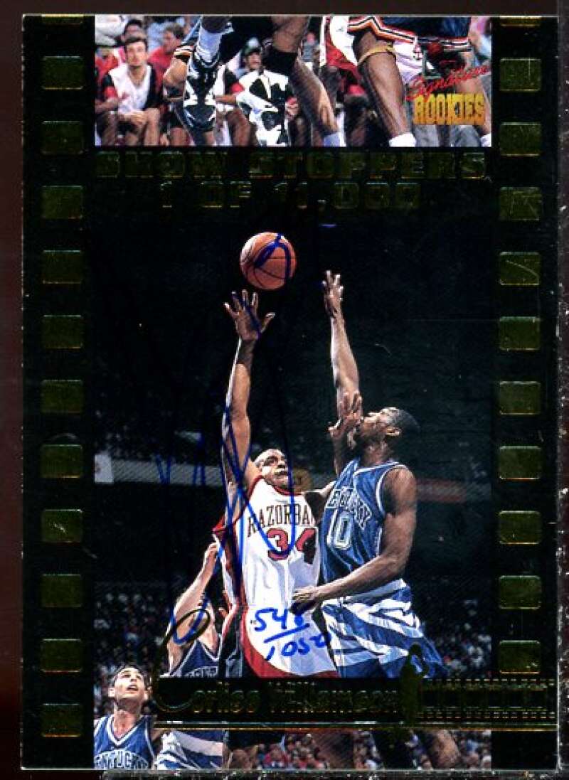 Corliss Williamson 1995 Signature Rookies Draft Day Show Stoppers Signature #C3  Image 1