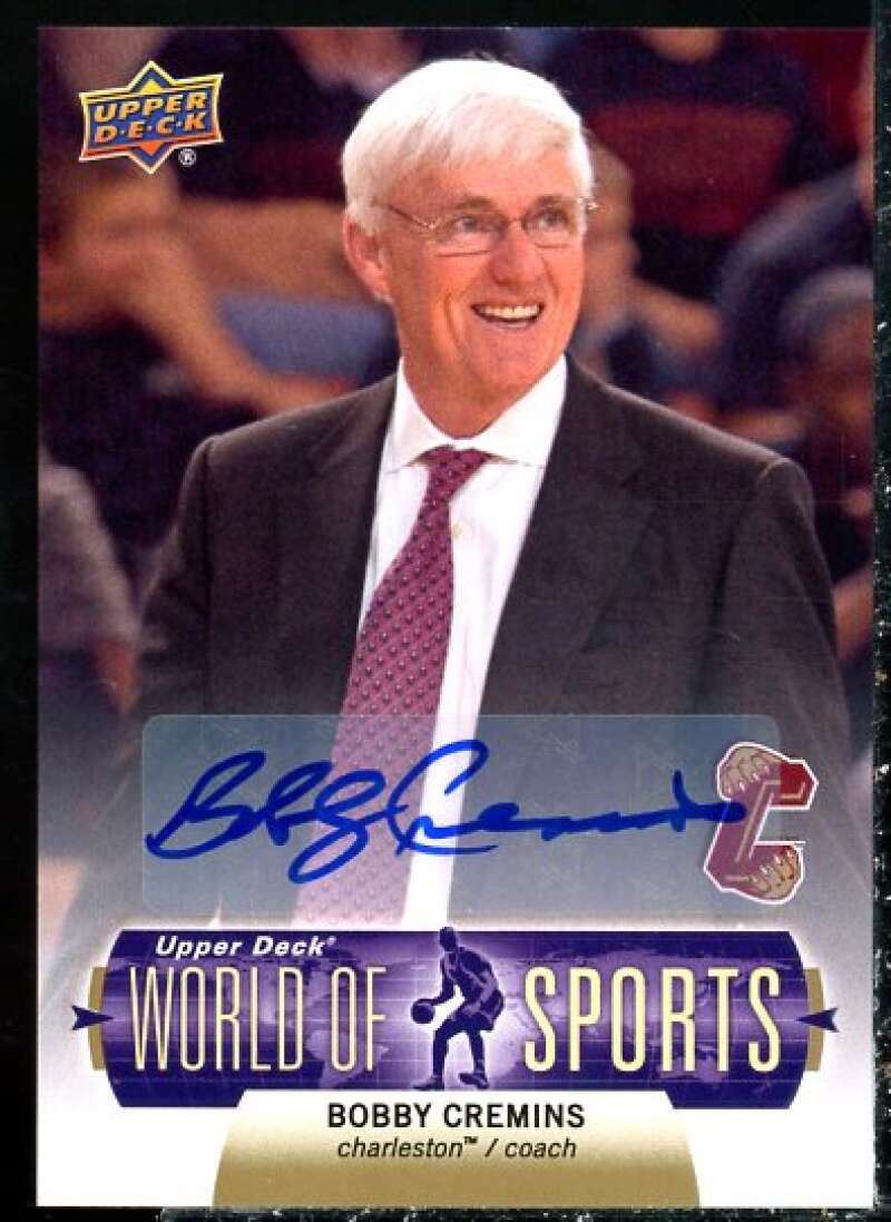 Bobby Cremins Card 2011 Upper Deck World of Sports Autographs #66  Image 1