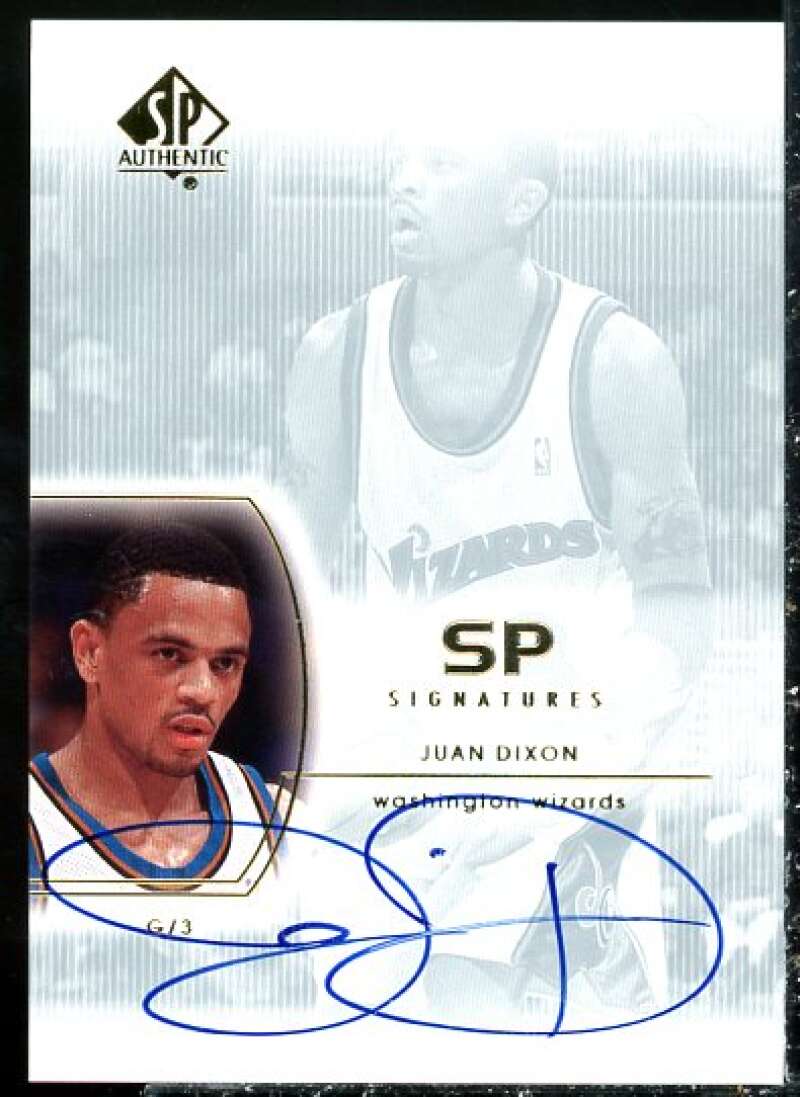 Juan Dixon Card 2002-03 SP Authentic SP Signatures #JD  Image 1