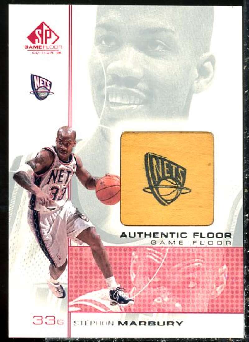 Stephon Marbury Card 2000-01 SP Game Floor Authentic Floor #SM2  Image 1