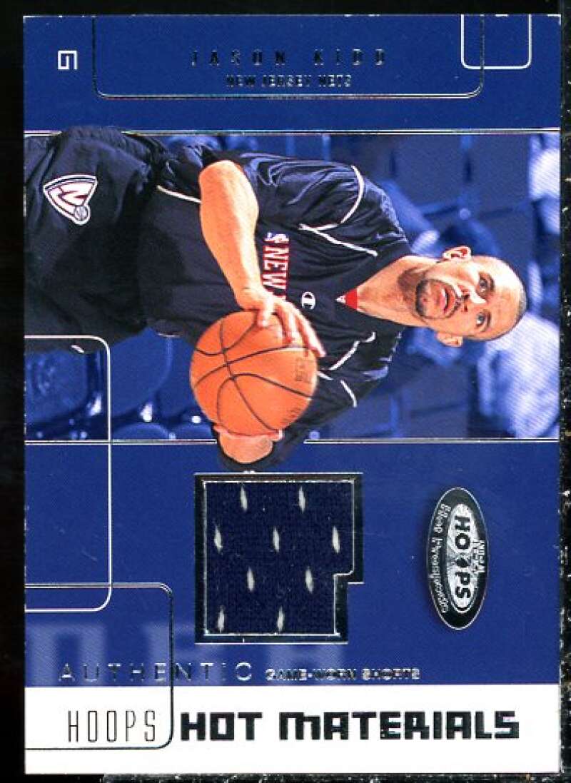 Jason Kidd Card 2002-03 Hoops Hot Prospects Hot Materials #10  Image 1