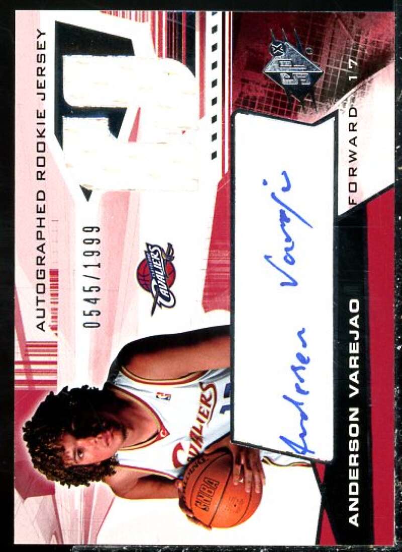 Anderson Varejao JSY AU RC Card 2004-05 SPx #127  Image 1