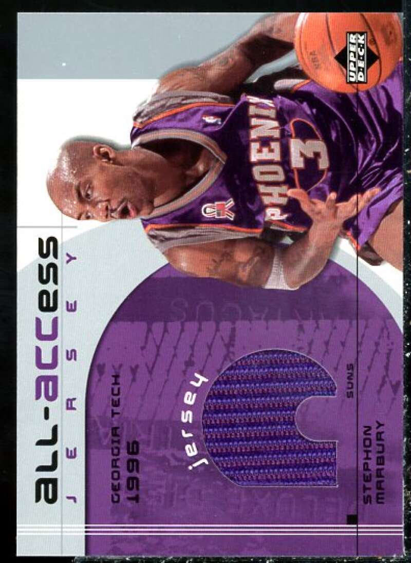 Stephon Marbury Card 2002-03 Upper Deck All-ACCess Jerseys #ASM  Image 1