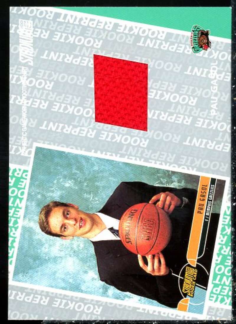 Pau Gasol Card 2002-03 Stadium Club Reprint Relics #SCPG  Image 1