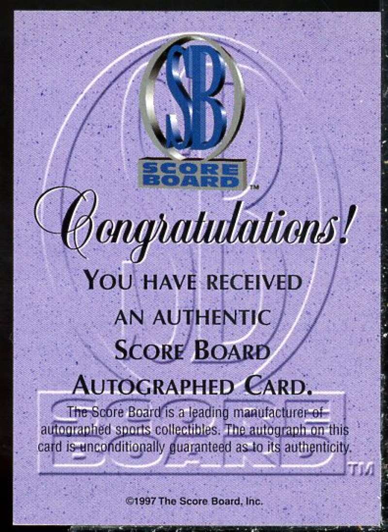 Jackson Rookie Auto RC 1997 Score Board Basketball Signatures Silver Bobby #  Image 2