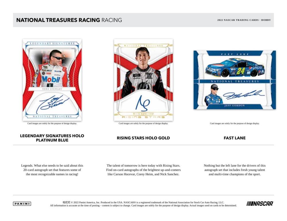 2022 Panini National Treasures Racing Hobby Box Image 3