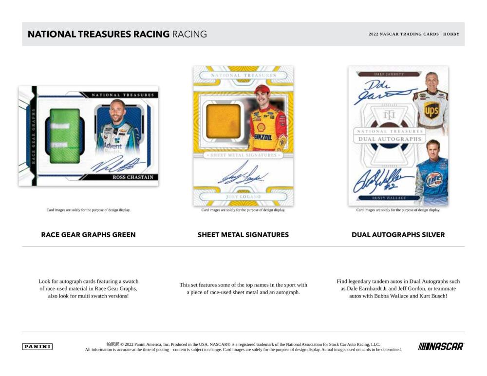 2022 Panini National Treasures Racing Hobby Box Image 4