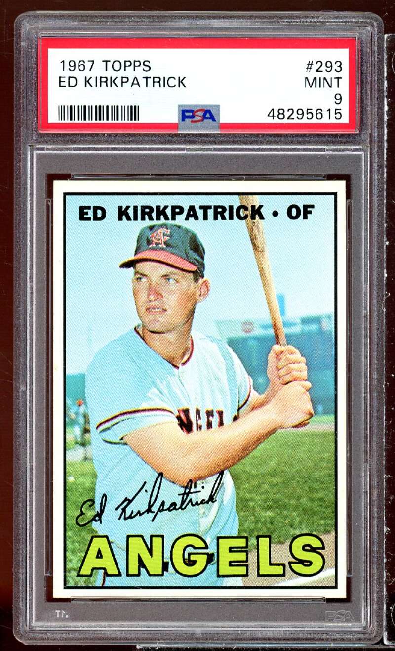 Ed Kirkpatrick Card 1967 Topps #293 PSA 9 Image 1