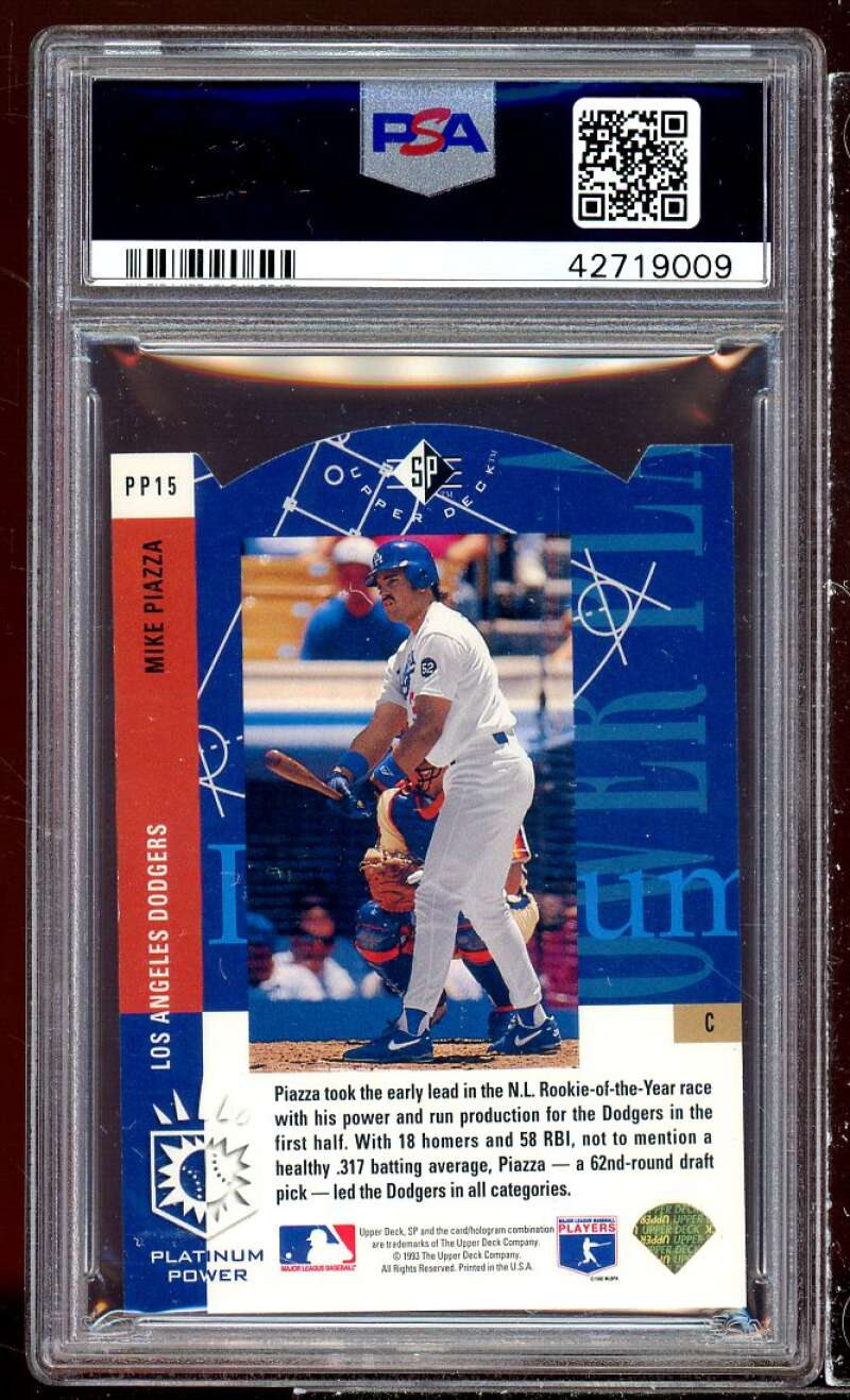 Mike Piazza 1993 NL Rookie Of The Year Signed Los Angeles Dodgers