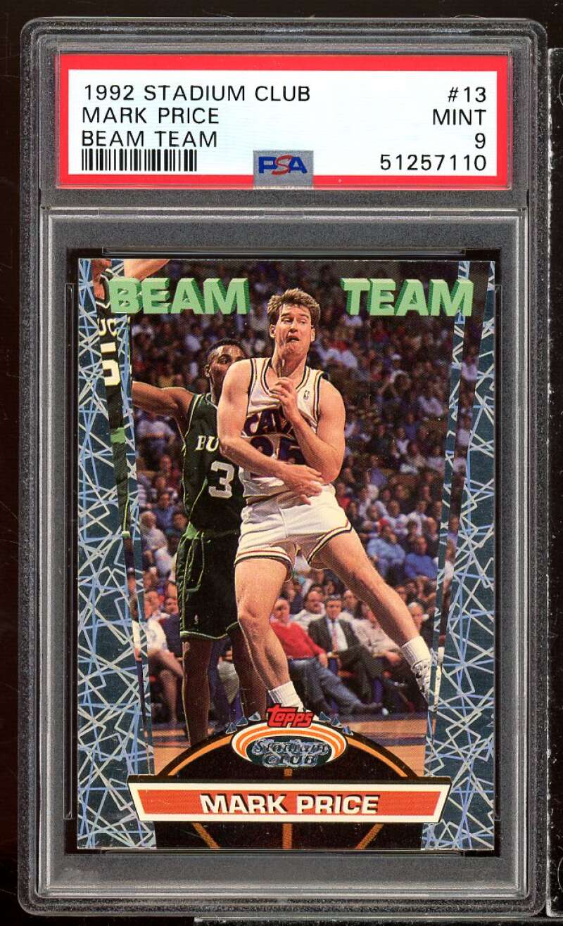 Mark Price Card 1992-93 Stadium Club Beam Team #13 PSA 9 Image 1