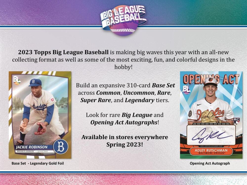 2023 Topps Big League Baseball 10-Pack Blaster Box Image 3