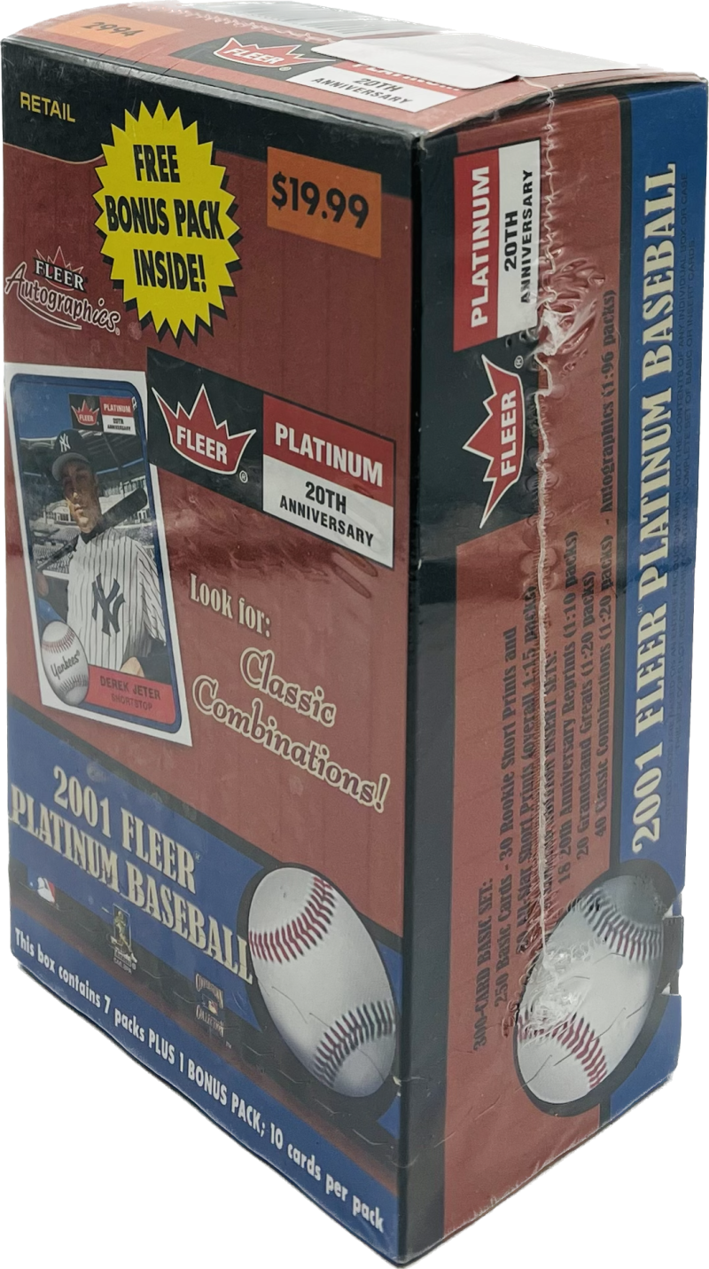 2001 Fleer Platinum Baseball 8-Pack Blaster Box Image 2