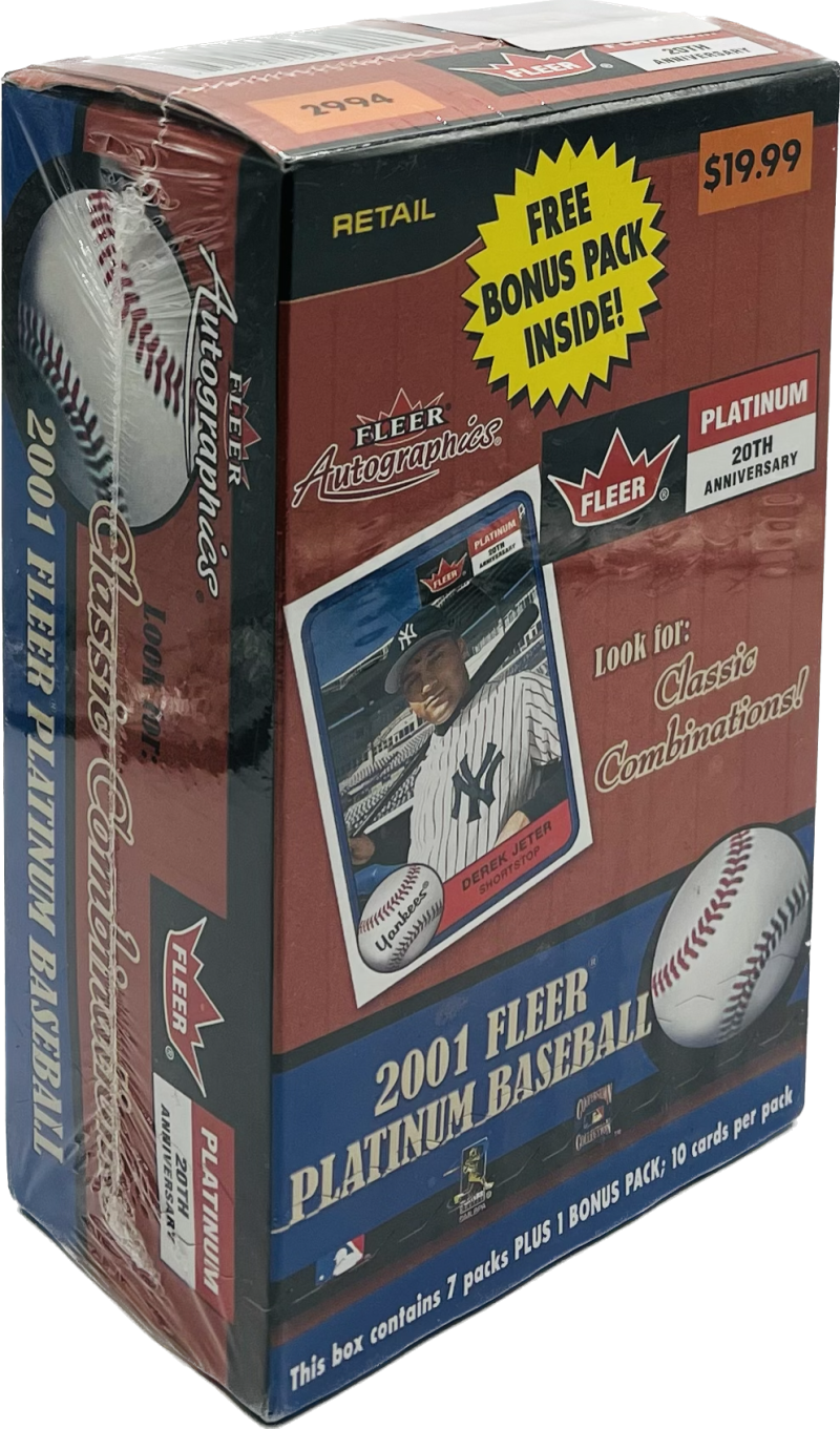 2001 Fleer Platinum Baseball 8-Pack Blaster Box Image 1