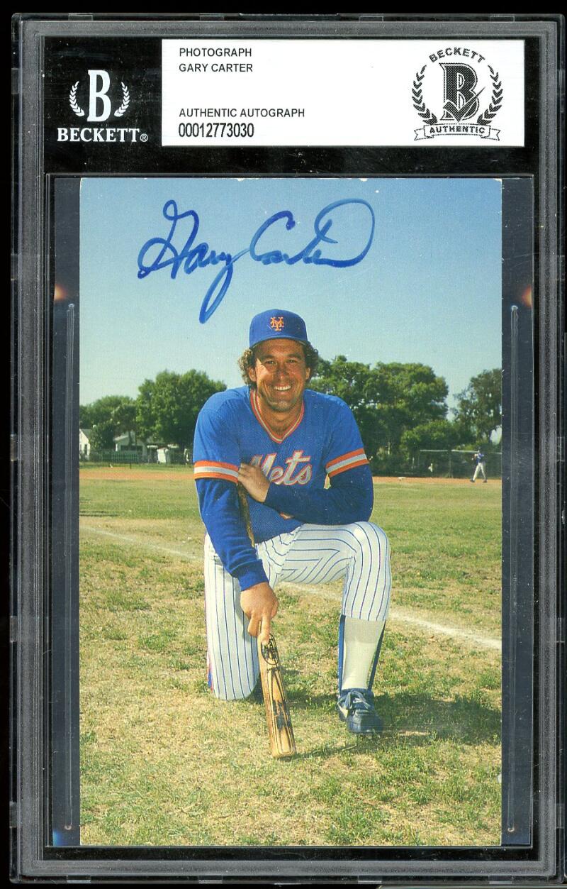 Gary Carter Signed Auto Autograph Photograph BGS Authentic Image 1