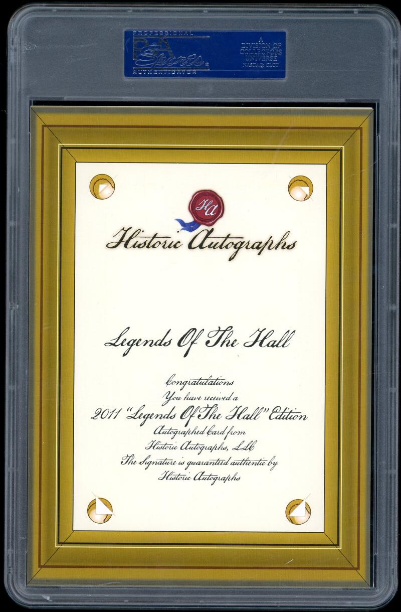 2011 Legends Of The Hall Historic Auto Gary Carter Signed PSA/DNA 10 Image 2
