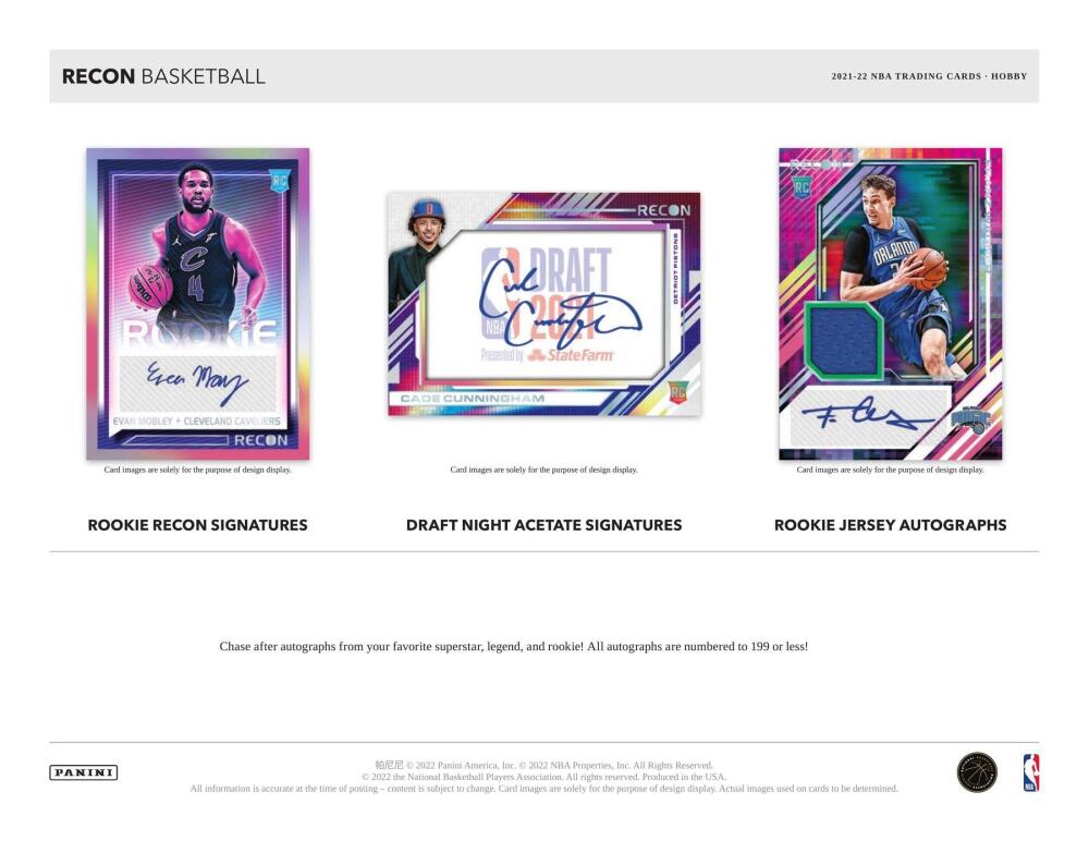 2021-22 Panini Recon Basketball Hobby Box Image 3