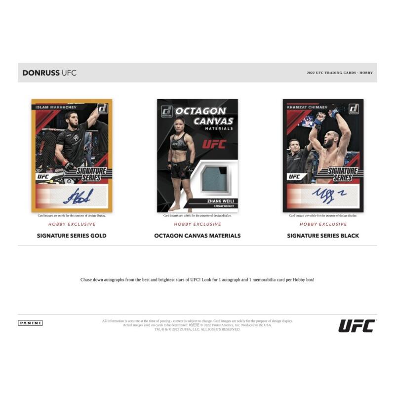 2022 Panini Donruss UFC Debut Edition Hobby Box Image 5