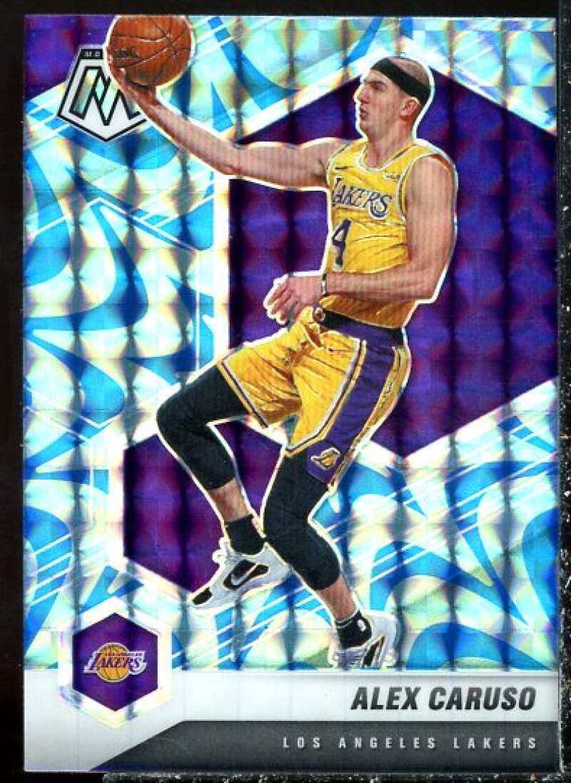 Alex Caruso Card 2020-21 Panini Mosaic Mosaic Reactive Blue #129  Image 1