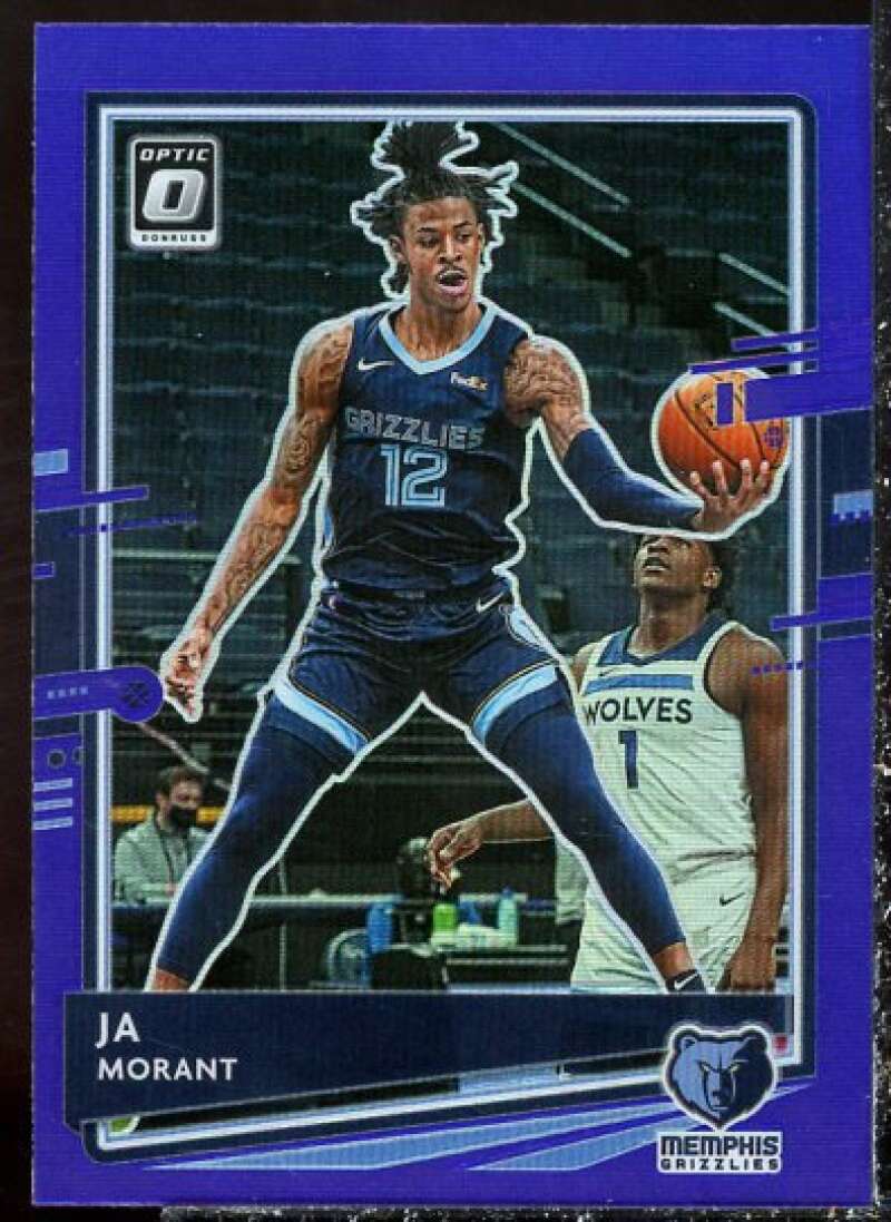 Ja Morant Card 2020-21 Donruss Optic Purple #117  Image 1