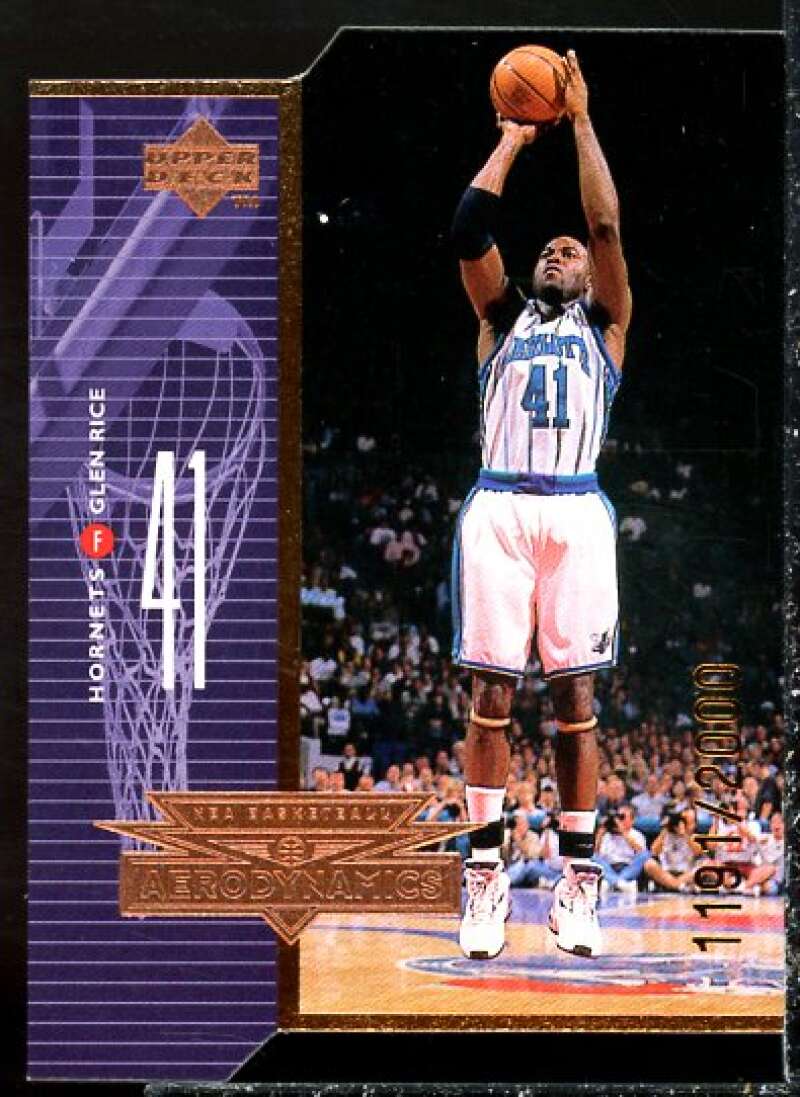 Glen Rice Card 1998-99 Upper Deck AeroDynamics Bronze #A5  Image 1