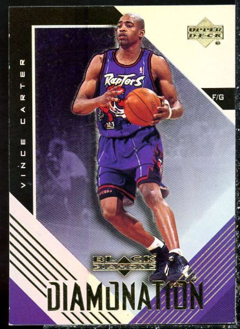 Vince Carter Card 1999-00 Black Diamond Diamonation #D1  Image 1