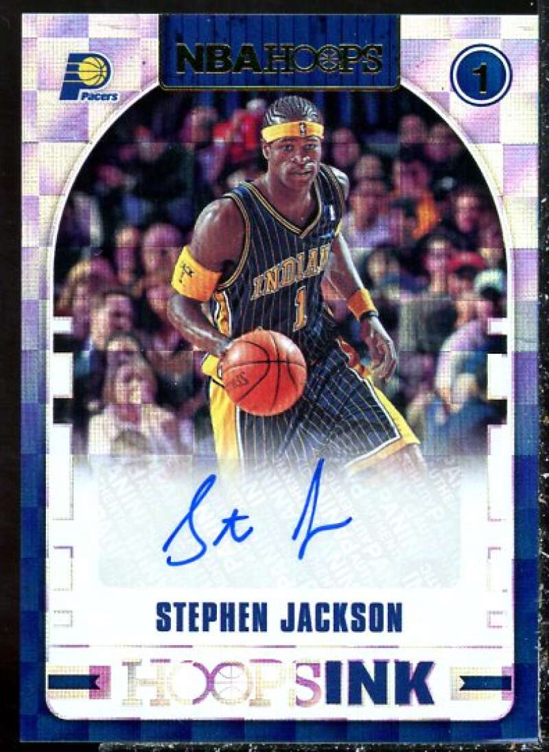 Stephen Jackson Card 2018-19 Hoops Hoops Ink #49  Image 1