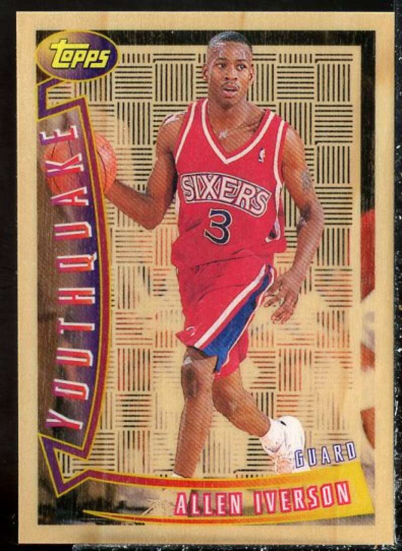 Allen Iverson Card 1996-97 Topps Youthquake #YQ1  Image 1