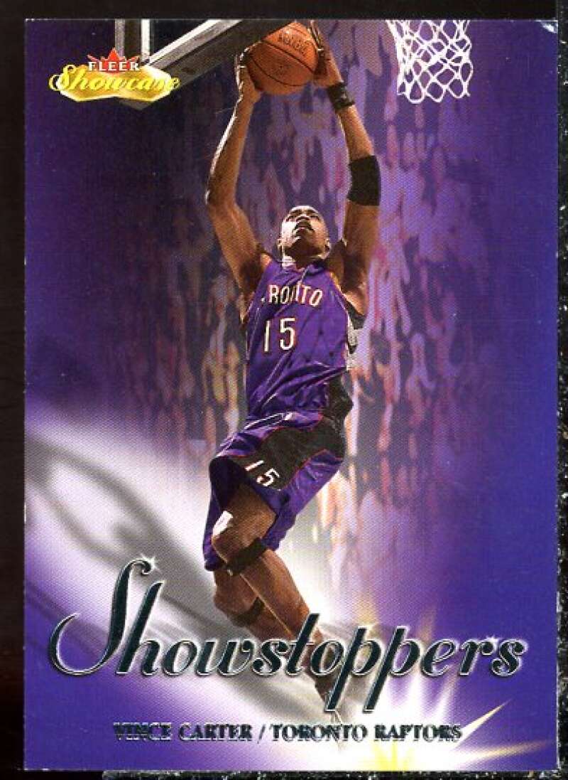 Vince Carter Card 2000-01 Fleer Showcase Showstoppers #1  Image 1