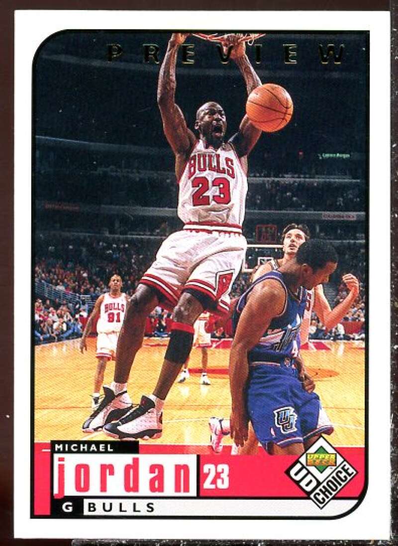 Michael Jordan Card 1998-99 UD Choice Preview #23  Image 1