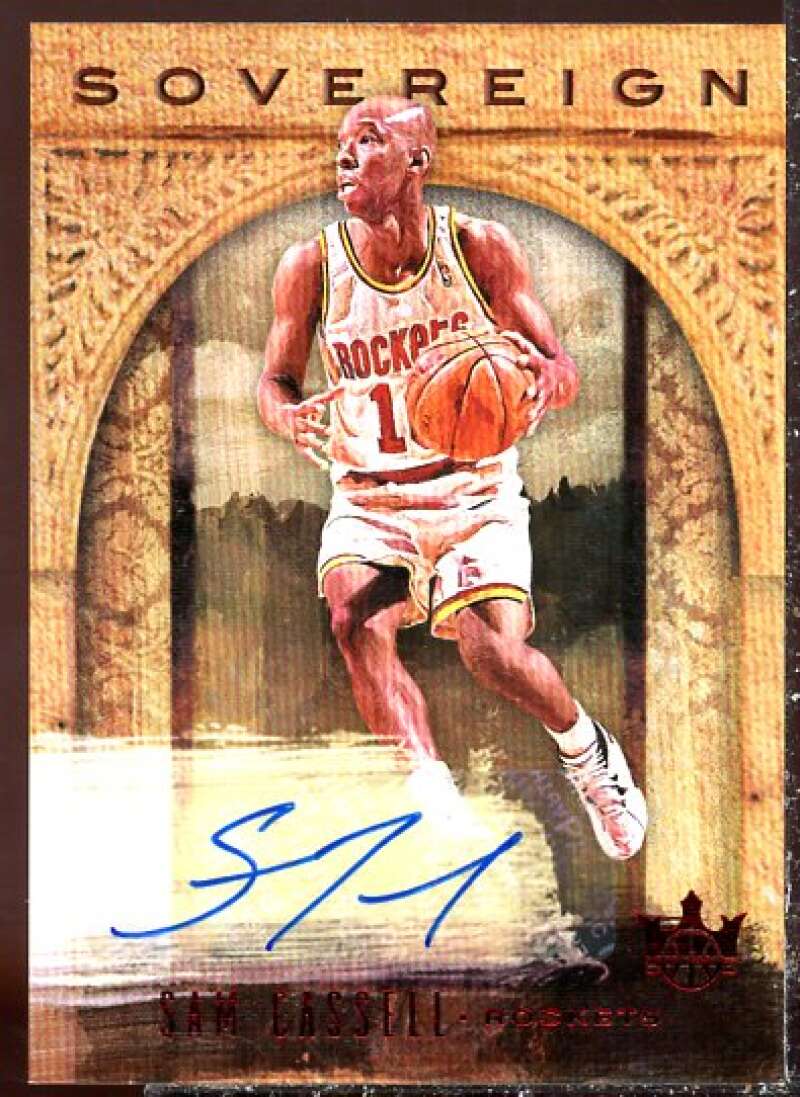 Sam Cassell Card 2018-19 Court Kings Sovereign Signatures Ruby #19  Image 1