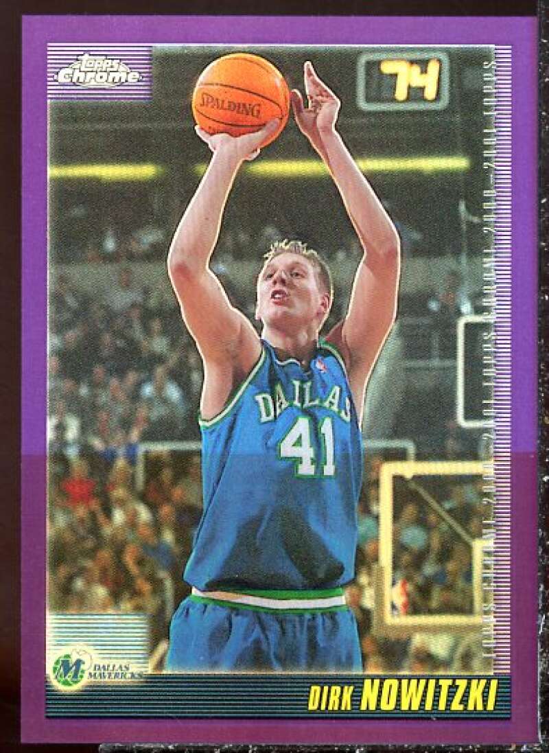 Dirk Nowitzki Card 2000-01 Topps Chrome Refractors #13  Image 1