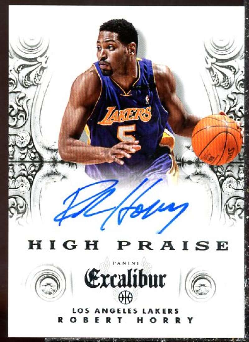 Robert Horry Card 2014-15 Panini Excalibur High Praise Signatures #9  Image 1