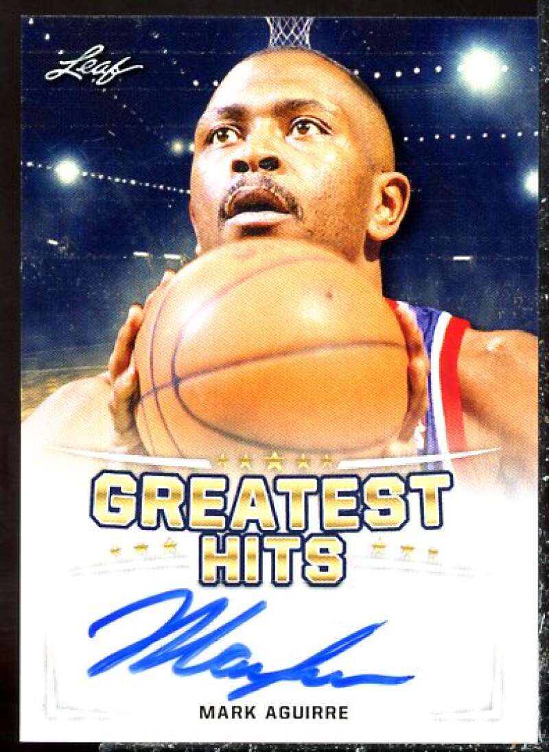 Mark Aguirre Card 2016 Leaf Greatest Hits #GHMA1  Image 1