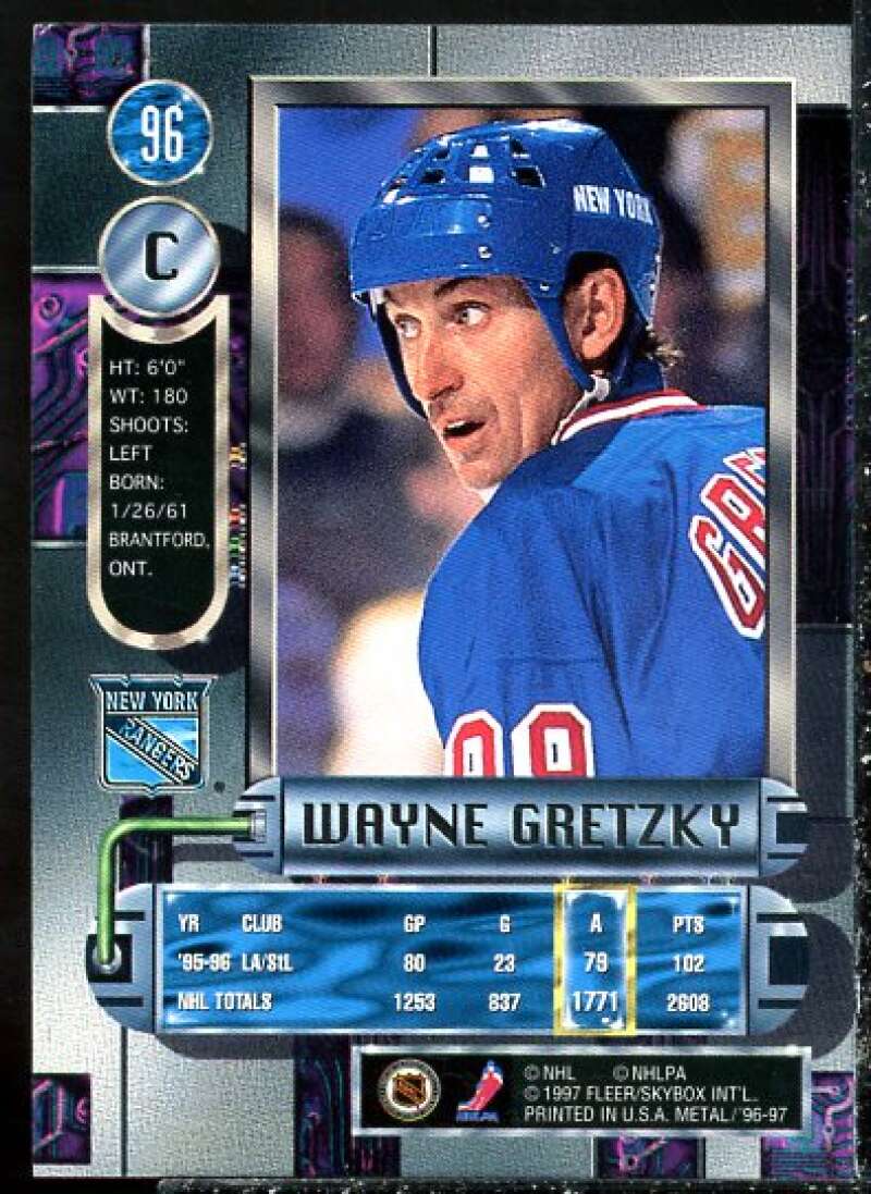 Wayne Gretzky CL Card 1998-99 Upper Deck Gold Reserve #207  Image 2