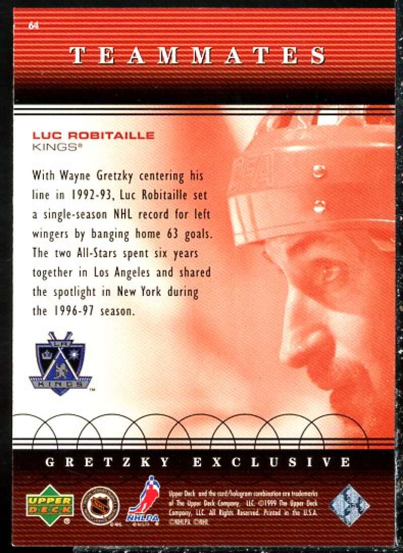 Gordie Howe Card 1998-99 McDonald's Upper Deck Gretzky's Teammates #T2  Image 2