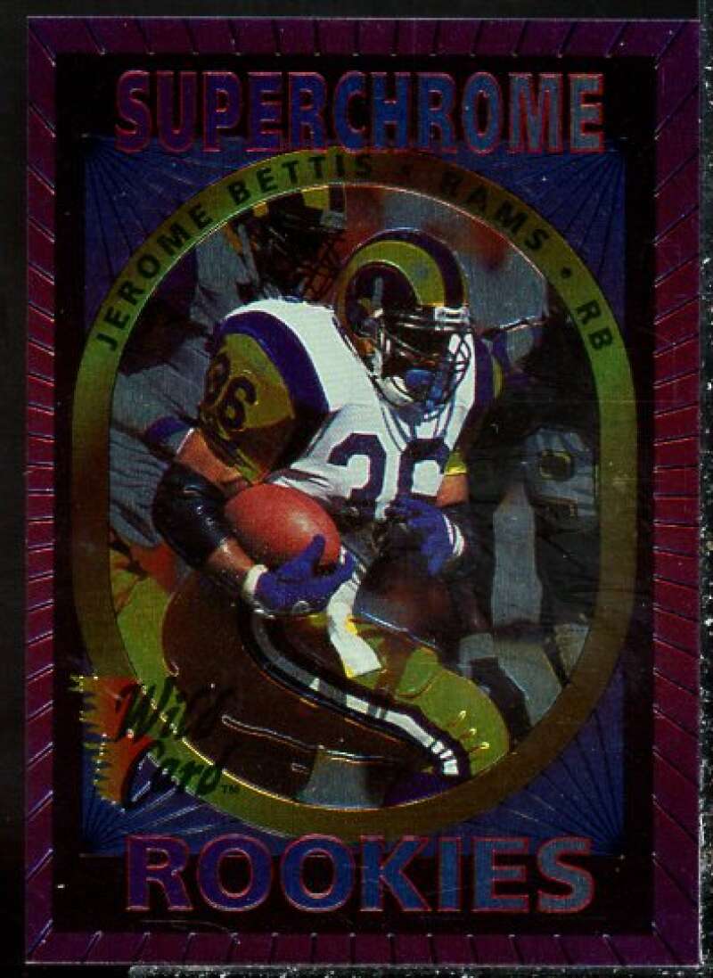 Jerome Bettis Rookie Card Card 1993 Wild Card Superchrome Rookies #39  Image 1