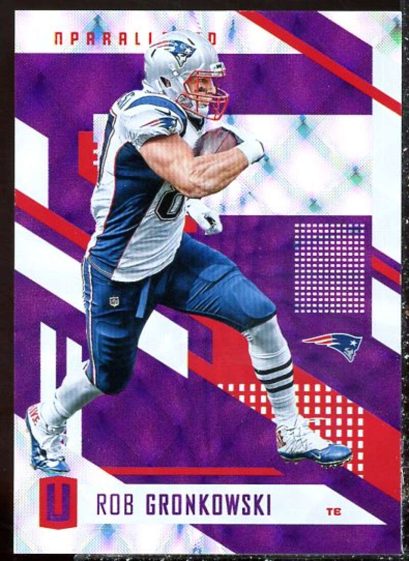 Rob Gronkowski Card 2017 Panini Unparalleled Purple #2  Image 1