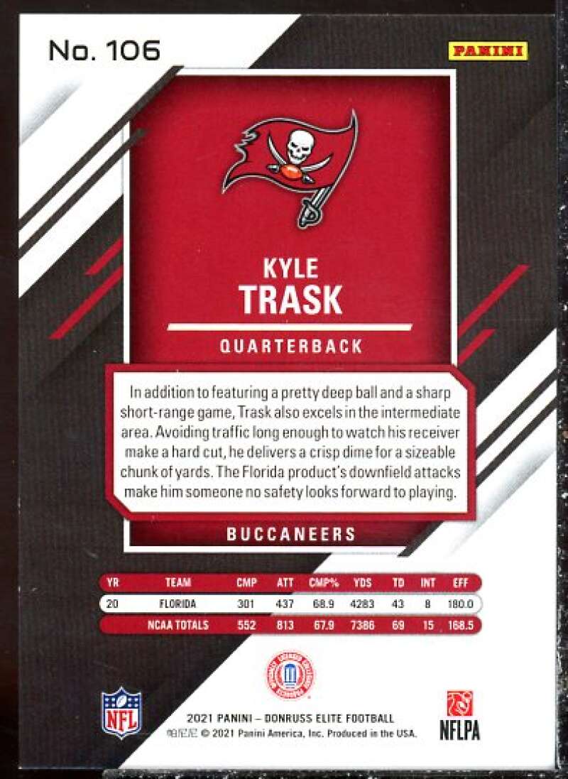 Kyle Trask/999 RC Card 2021 Elite #106  Image 2