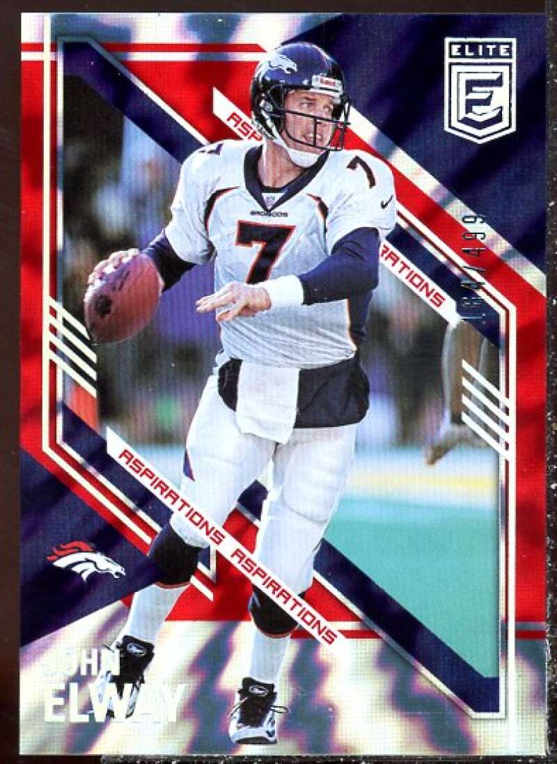 John Elway Card 2021 Elite Aspirations Shimmer #66  Image 1