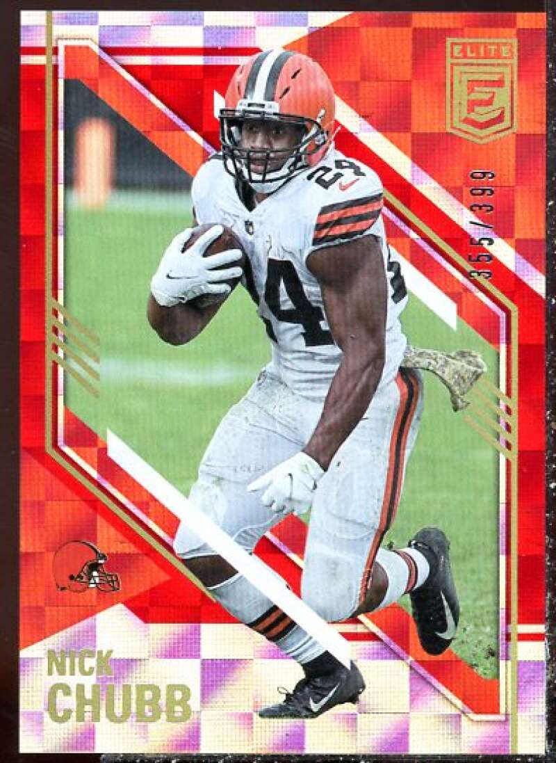 Nick Chubb Card 2021 Elite Red #72  Image 1