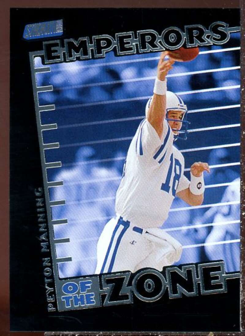 Peyton Manning Card 1999 Stadium Club Emperors of the Zone #E4  Image 1