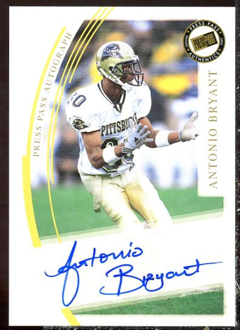 Antonio Bryant Card 2002 Press Pass JE Autographs #2  Image 1